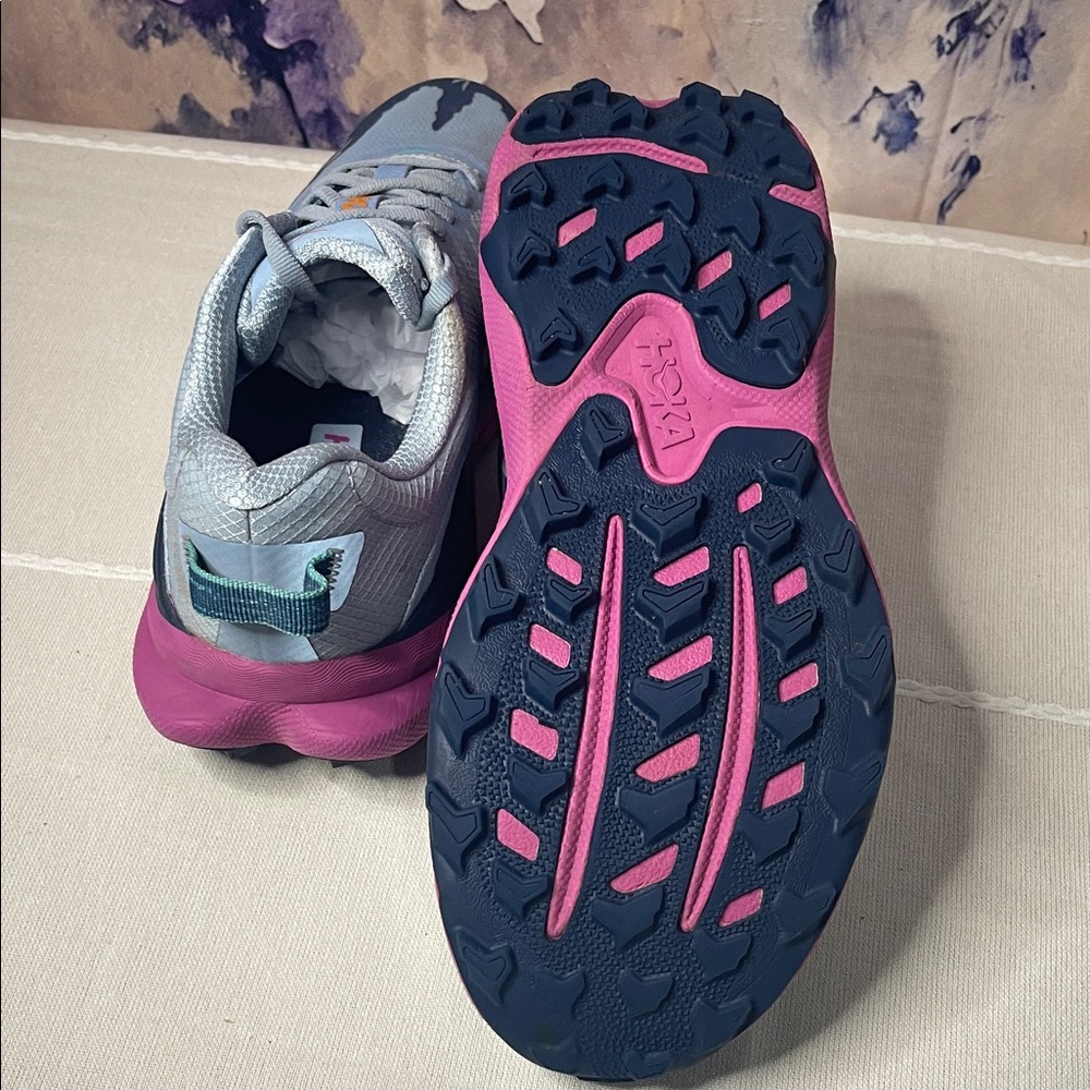 Hoka Torrent4 ' Blue and Pink Sneakers - Picture 9 of 13